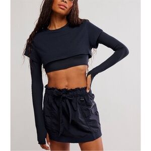 FP Movement by Free People Black Long Sleeve Top